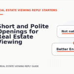 Short and Polite Openings for Real Estate Viewing Reply English