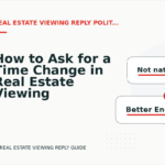 How to Ask for a Time Change in Real Estate Viewing Reply English