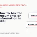 How to Ask for Documents or Information in Real Estate Viewing Reply English