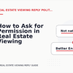 How to Ask for Permission in Real Estate Viewing Reply English