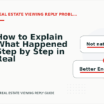 How to Explain What Happened Step by Step in Real Estate Viewing Reply English