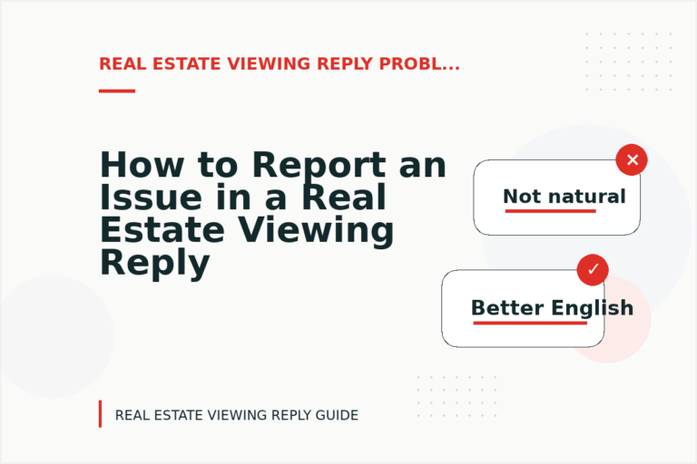 How to Report an Issue in a Real Estate Viewing Reply How to Report an Issue in a Real Estate Viewing Reply