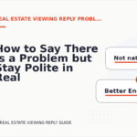 How to Say There Is a Problem but Stay Polite in Real Estate Viewing Reply English