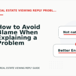 How to Avoid Blame When Explaining a Problem in Real Estate Viewing Reply English