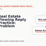 Real Estate Viewing Reply Practice: Problem and Solution Replies